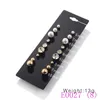 3 set kristal en gesimuleerde parel oorbellen set vrouwen kleine zeer mooie oor studs sieraden E0020