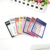 Färg Transparent Ultra Thin Student Calculator Solar Calculator New Fashion Sn1928