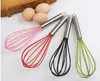 Wire Whisk Stirrer Mixer Egg Beater COLOR SILICONE EGG WHISK STAINLESS STEEL HANDLE 10" XB1