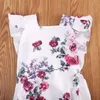 Новорожденный девочка одежда 2018 Лето цветочные оборками ползунки цельный одежда Детская одежда Sunsuit Baby Body костюмы новорожденных девочек одежда