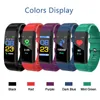 Originalfärg LCD-skärm ID115 Plus Smart Armband Fitness Tracker Pedometer Watch Band Hjärtfrekvens Blodtrycksmonitor Smart Wristband