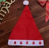 Led ljus flash röd santa claus hatt ultra mjuk plysch jul cosplay hattar juldekoration vuxna jul party hattar