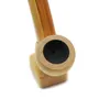 Bending rod vertical solid wood small pipe portable square bottom wood short pipe fittings