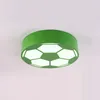 Cartoon Glass LED Football Boy's Room Ceiling Lamp Creative Kid's Room soccer Ceiling Light Children Bedroom Ceiling Lighting Fixtures