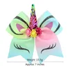 Nowa Rainbow Cekiny Ponytail Holder Floral Bowknot Elastyczne Hairbands Glitter Hairpins Włosy Koszulki Akcesoria do włosów Dziewczyna Boże Narodzenie prezenty