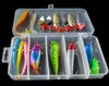 17 Pieces Fishing Lure Kit Soft Fish Bait Spoons VIB Minnow Crank Baits Popper Insects Worm Artificial Lures