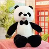 Simülasyon Panda Peluş Oyuncak Siyah ve Beyaz Dev Panda Oyuncaklar Çocuklar için Peluş Ayı Oyuncak Doldurulmuş Oyuncaklar için Bebeğin odası dekorasyon