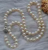 New Arriver Genuine Pearl Jewellery,18inches 6-7mm Genuine White Color Freshwater Pearl Necklace,Wholesale,Free Shipping