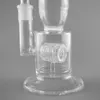 Pipa ad acqua in vetro Perc con pneumatici a nido d'ape - Bong premium per un'esperienza di fumo fluida