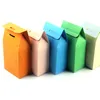 8x155Тисненый розовый оранжевый белый Зеленый синий серый Цветная упаковка из крафт-бумаги Квадратное прозрачное окно для ароматного чая Упаковочная коробка sea7354268