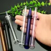 Hot new 3 rounds of color glass suction nozzle, Glass Bong Water Pipe Bongs Pipes Accessories Bowls, color random delivery