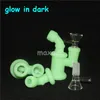 Silicone Dab Rig Mini Smoking Water Pipes Portable Unbreakable with Glass Bowl 14.4mm Joint Silicon Oil Rigs Hookah Pipe