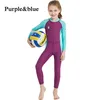 Lycra Wetsuit For Kids Boys Girls Diving Suit Full Swimsuit Long Sleeve Swimwear Wetsuits For Children Rashguard1537989