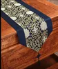 Runner elegante tovaglia in raso di seta con nodo cinese decorativo caffè tovaglia damascata runner rettangolare tavolo da pranzo L200 x L 33
