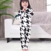 Crianças Pijamas Moda 2018 crianças meninas Roupa descontraída dos desenhos animados Pijamas Set Cotton Meninos Meninas Pijamas roupa dos miúdos Pijamas Roupa 1-5T