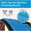 Alta calidad 2in1 Pet Grooming guantes herramienta muebles Pet Hair Remover Mitt Gentle Deshedding cepillo goma consejos para masaje Foe Dog Cat