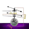Freeshipping Smart Control IR Induction Flying Flash Disco Colorful Magic LED Ball Stage Lamp Helicopter Children Toy Best Gift for Kids