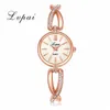 Dresses Fashion Crystal Watches Quartz Watches LVPAI Ladies Rhinestone Women's Armband Watch #5 221228U