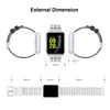 スマートウォッチ血圧心拍数モニタースマートウォッチフィットネストラッカーIP68 IOSのAndroidの電話時計のための防水スマートリストバンド