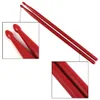 1 paio 5A Bacchette Stick Nylon per tamburo leggero per batterista resistente COLORE: rosso