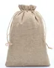 Free Ship 30pcs 20*30cm Vintage Style Jute Sacks Drawstring gift bags for jewelry/wedding/christmas/birthday Packaging Linen pouch Bags