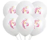 Ballons licorne fournitures de fête ballons en Latex enfants dessin animé Animal cheval flotteur Globe fête d'anniversaire décoration GA5612802