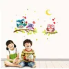 43 cm * 63 cm Çıkarılabilir Su Geçirmez Karikatür Hayvan Baykuş Duvar Sticker Çocuk Odaları için PVC Duvar Kağıdı Odası Ev Dekorasyonu Dekor Için