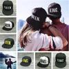 Embroidery King Queen Letters Baseball Caps Fashion Lovers Couples Hip Hop Snapback Hats Valentine's Day Gifts