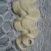 100g (40pcs) 613 Bleach Blonde Tape in Remy Human Human Hair Doppio Drawn Remy Body Wave Bundles Teaves PU nastro sulle estensioni dei capelli