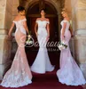 Off New Design Shoulder Long Mermaid Bridesmaid Dresses Lace Applique Backless Wedding Gust Dress Maid Of Honor Gowns Custom