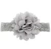 Mode Baby Lace Flower Hairband Silk Hair Rope Band Strikkad Elastisk Huvudband Huvudband Barn Barn Spädbarn Hårband Huvudbonader Partihandel