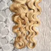 200Sマイクロループ人間の髪の延長27/613蜂蜜金髪ブラジルの髪の体波200gマイクロリングリンクヘアエクステンション人間100％