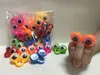 Oogvingerpoppen Plastic Ringen met Wiggle Eyes Party Gunsten voor kinderen Geassorteerde kleuren Gift Toys Fillers BirthdayParty