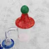 Wholesale DHL Free Newest Colorful Carb Caps Glow In The Dark Mini Cute Smoking Accessories For Glass Quartz Thermal Banger Hat Style DCC07