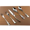 5Pcs/Lot Silver 18/10 Stainless Steel Dinnerware Black Cutlery Set Kitchen Tableware Knife Fork Teaspoon Dinnerware Set