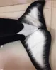Dorimytrader Simulation Tiere Killerwal Plüschtier Große ausgestopfte schwarze Haipuppe für Kinder Erwachsene Geschenk 51 Zoll 130 cm DY60962