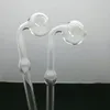 Doppelter Schaumglaskocher Glas Bbong Wasserpfeife Titan-Nagelschleifer, Glasblasen zum Rauchen von Pfeifenmischungsfarben