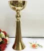 10 pcs / lot golvvase 51cm / 20 "Bröllopsbordet Centerpieces Event Metal Vases Road Lead Gold Party Flower Stand Heminredning