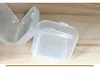 Mini klart plast Små låda Smycken öronproppar Förvaringslåda Case Container Bead Makeup Clear Organizer Present