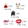 2018 Loving pet dog clothes lips letters Brooch Pins Collar Bag Jacket Brooches Jewelry For Women Girl