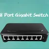 OEM Nuevo modelo de 8 Puertos Gigabit Switch de Escritorio RJ45 Ethernet Switch 10/100 / 1000mbps Lan Hub switch 8 portas