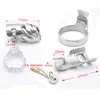 Dispositivi maschi 3D in acciaio inossidabile gabbia lunga gabbia staccabile PA blocco per unghie sostituibile anello di sesso bdsm A3596541567