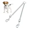 Animal de compagnie robuste métal Chrome chaîne Double chien laisse marche formation laisse pour 2 voies animaux de compagnie chiens collier perro chien accessoires