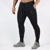 2017 erkek fitness pantolon rahat streç pamuk erkek fitness egzersiz işlemeli tayt, spor pantolon jogging