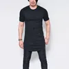 Yaz Saf Tişört Beyaz Siyah Bütün Uzatılmış Uzun Tişört Mens Hip Hop Yeni Tasarım Sokak Erkekleri Ucuz T Shirt9484894