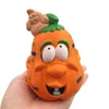 New Practical Jokes Simulation 12cm Pumpkin ice cream Squishy Slow Rising Halloween Squeeze toys Decompression Kids Toy cartoon Novelty toys
