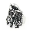 5pcslot Neue Männer Jungen Cool Ghost Skull Ring 316L Edelstahl -Mode -Juwely Populärer Biker Hip Style Skull Ring95405608968201