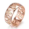 Victoria Wieck 2018 New Arrival Top Selling Fashion Jewelry Stainlesss Steel Rose Gold Filled Party Women Wedding Band Camellia Ring Gift