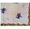 5 pcs/lot Vintage fleur femmes carré dame mouchoir blanc dentelle imprimé enfants coton mariage main serviette mouchoir couleurs aléatoires