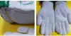 Wholesaleホワイトワークグローブ冬の暖かい手袋ニットコットンエンジニアリング保護マット60ペア